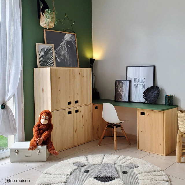 CaliCosy Meubel 1 deur van massief grenen met 1 in hoogte verstelbare plank l37 x h53,5 2929454 large