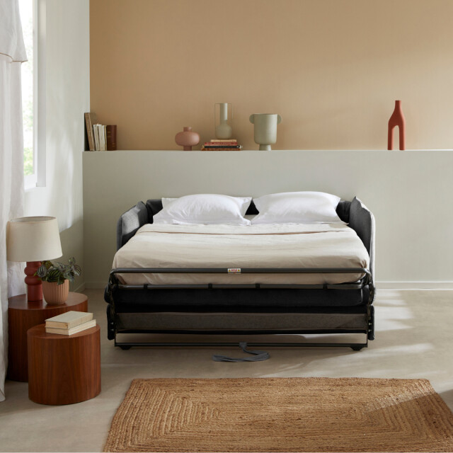 CaliCosy 3-zits slaapbank met express-opening in stof l185 cm mika 3038071 large