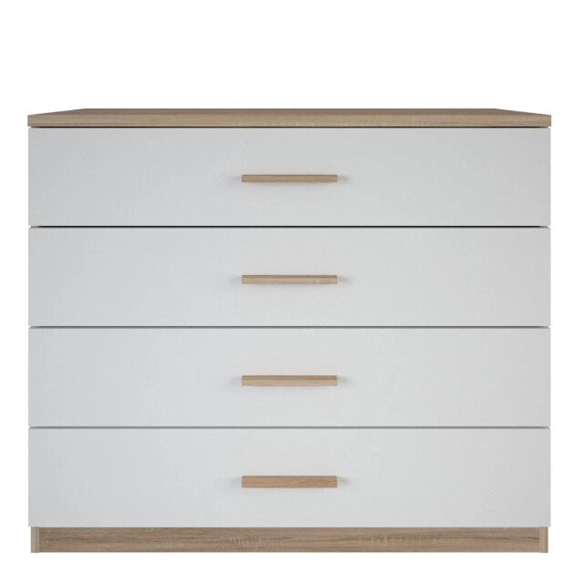 CaliCosy Ladenkast 4 laden hout en wit decor l100 cm selena 2929914 large