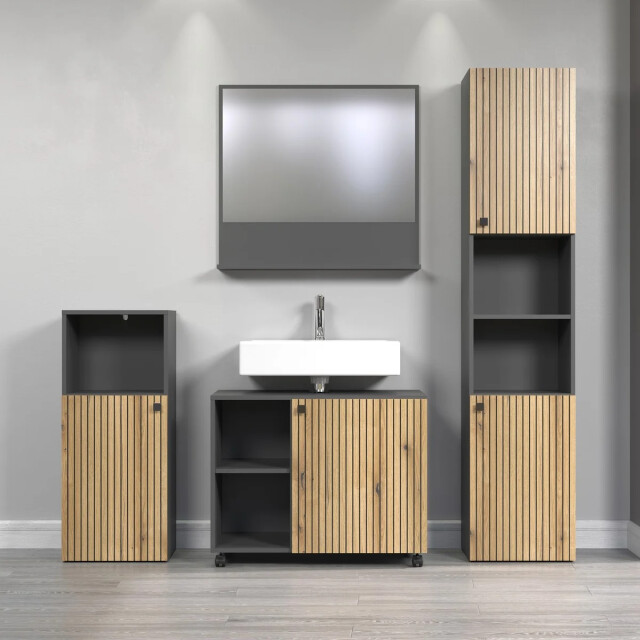 CaliCosy Wandspiegel met 1 plank l80 cm purebliss 3044866 large