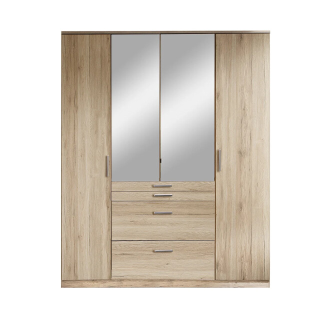 CaliCosy Kast met 4 deuren waarvan 1 spiegel, 4 laden l180 cm 2937679 large