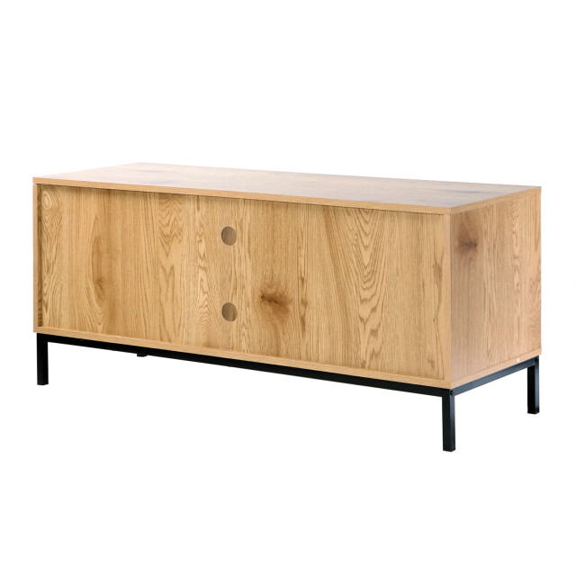 CaliCosy Tv-meubel met 2 deuren, rotan baldakijn en 2 nissen l120cm 2929854 large