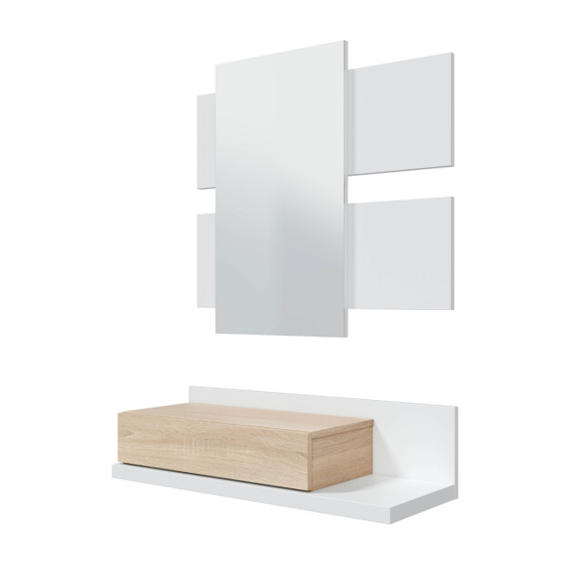 CaliCosy Hangende console met 1 lade en 1 spiegel l75 cm tekkan 2982037 large
