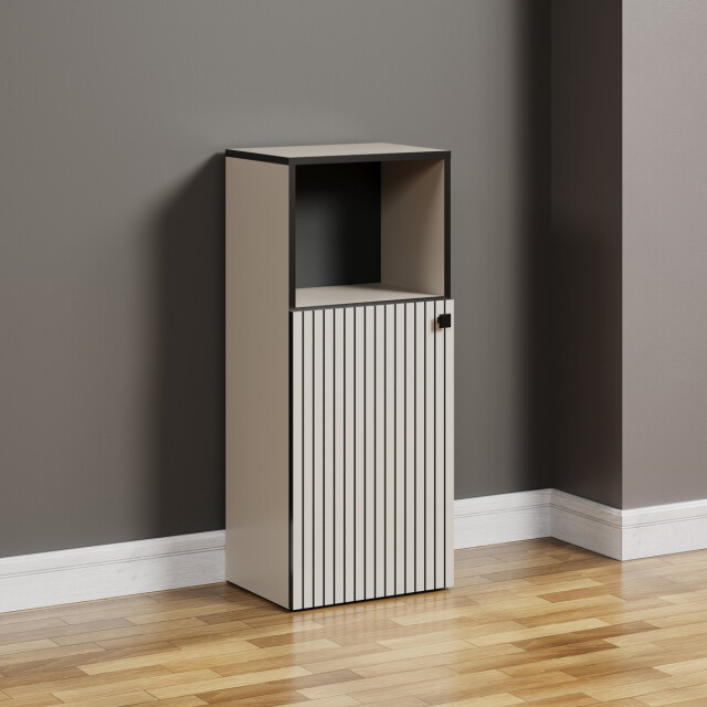 CaliCosy Lage badkamerkast met 1 deur en 1 open vak l40 cm purebliss 3042306 large