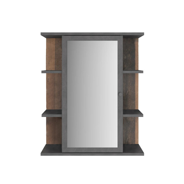 CaliCosy Hoge badkamerkast met 1 spiegeldeur en 6 nissen madoc 2929875 large