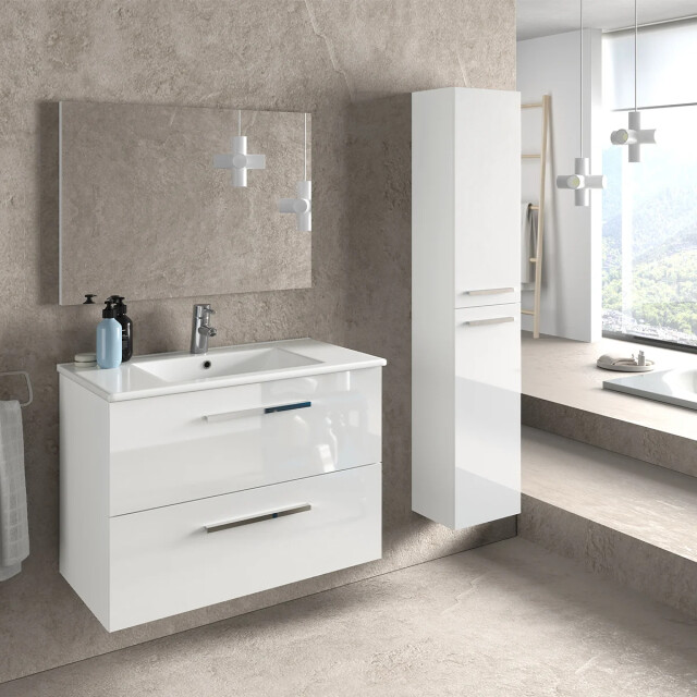 CaliCosy Hangende kolomkast met 2 deuren, h140 cm 2937540 large