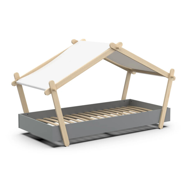 CaliCosy Lit 90x200 cm avec sommier inclus h129,7 cm lodge 3042267 large
