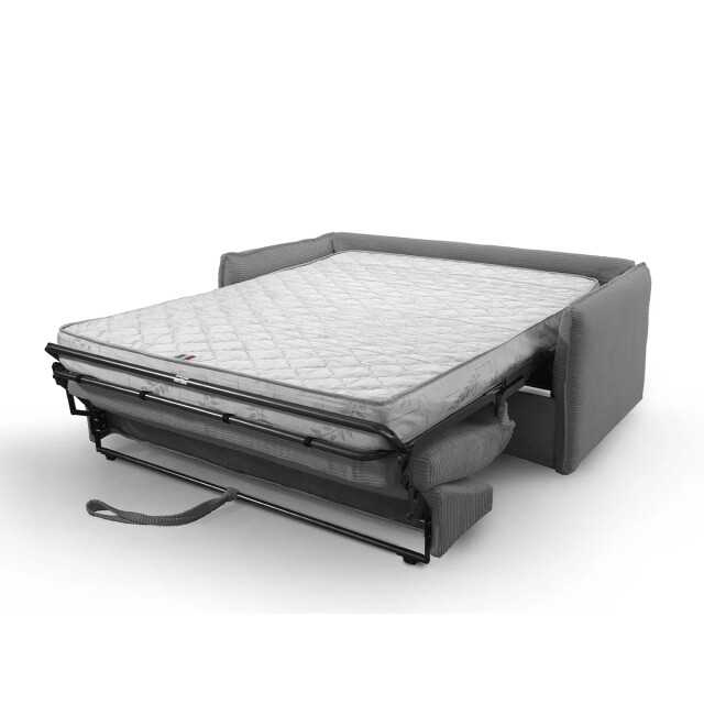 CaliCosy Slaapbank 3-zits in geribbelde fluwelen stof l185 cm mika 2937840 large