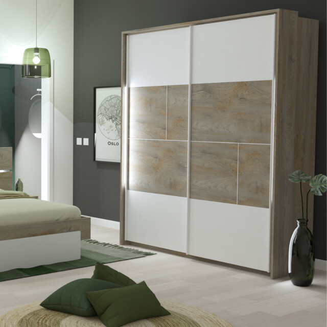 CaliCosy Kledingkast met 2 schuifdeuren l180 x h215 cm prado 2937601 large
