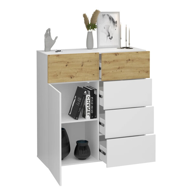 CaliCosy Buffet 1 deur 5 laden belm 1 l109 x h115 cm 2930036 large