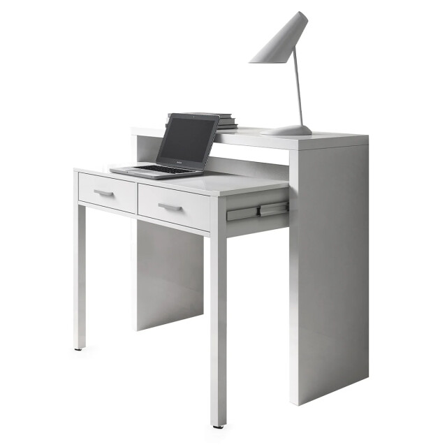 CaliCosy Uitschuifbare bureauconsole met 2 laden l100 cm consola 2936955 large