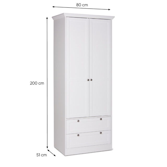CaliCosy Kast 2 deuren en 2 lades h80 cm landwood 3066569 large