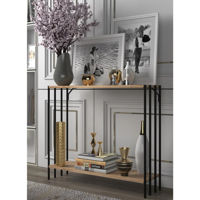 CaliCosy Console decor pin atlantique et noir l90 cm verona 2929556 large