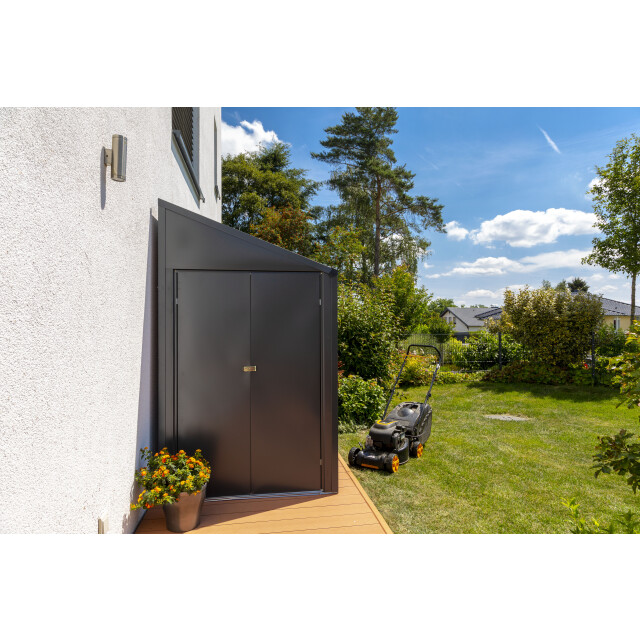 Spacemaker Yardsaver metalen gereedschapsschuur aanbouw 124x203x208 cm 3169349 large