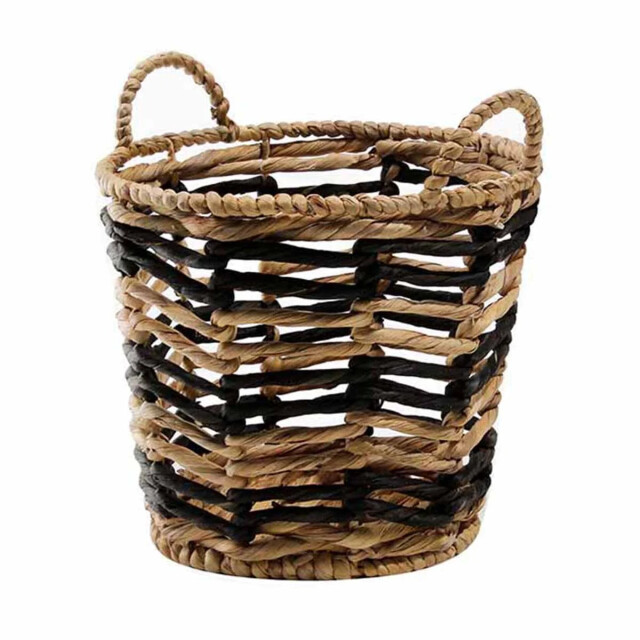 CaliCosy Waterhyacint mand met geometrisch patroon 30 x 34 cm 2928516 large
