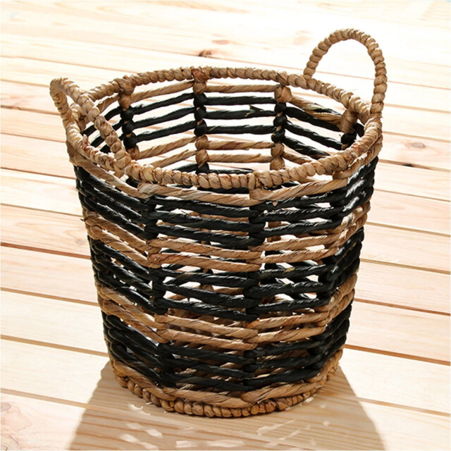 CaliCosy Waterhyacint mand met geometrisch patroon 30 x 34 cm 2928516 large