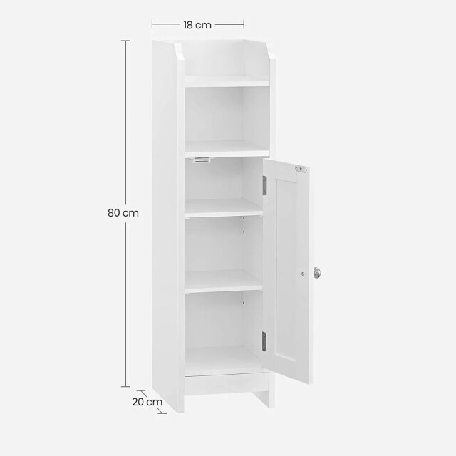 CaliCosy Kleine opbergkast met 1 vak, 1 deur, 1 plank h80 cm 2929517 large