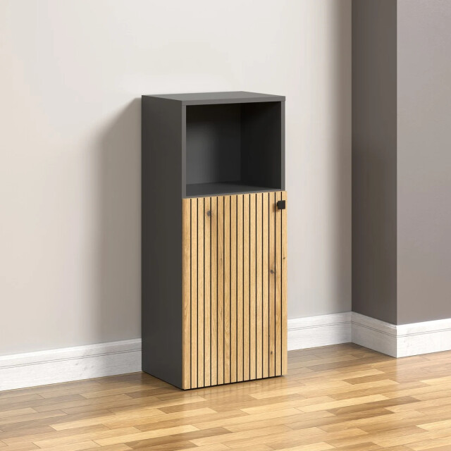 CaliCosy Lage badkamerkast met 1 deur en 1 open vak l40 cm purebliss 3042308 large