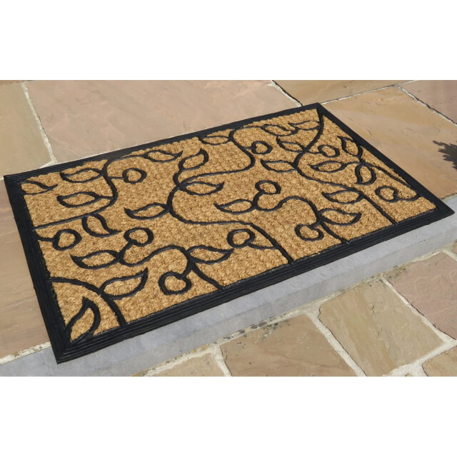 CaliCosy Rechthoekige deurmat bladeren 45x75cm 2929050 large