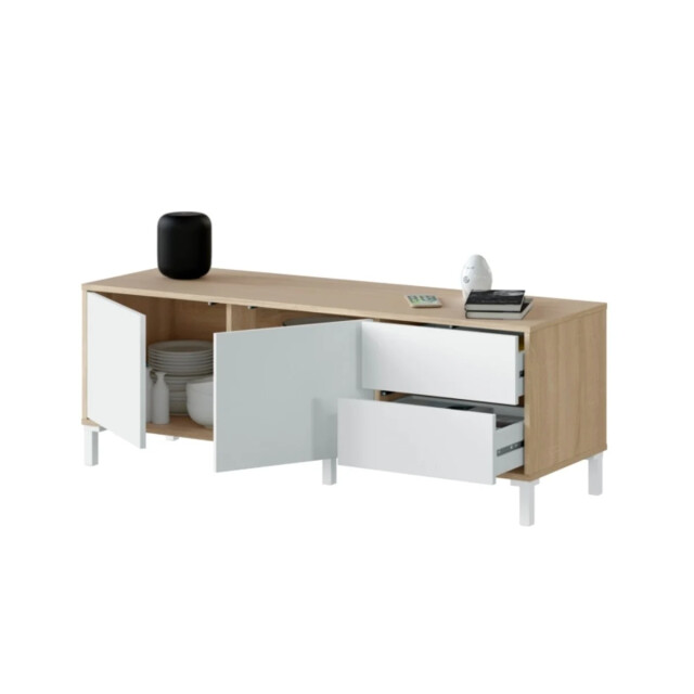 CaliCosy Tv-meubel 2 deuren en 2 laden brooklyn l130 cm 2936942 large