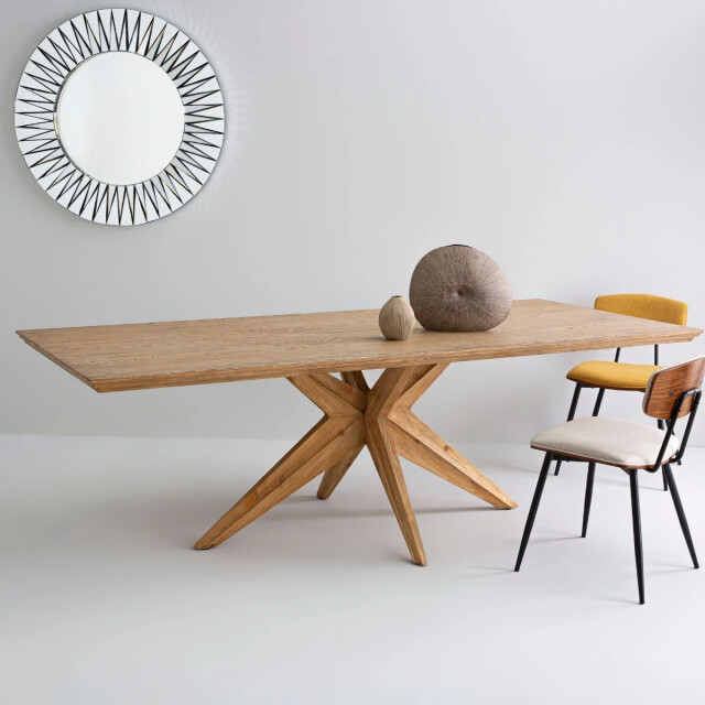 Signature Eettafel van massief grenenhout en eikenfineer l240 cm stella 2981073 large