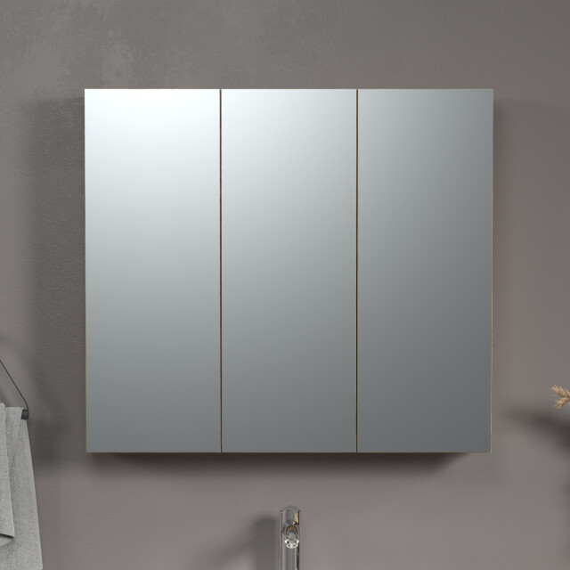 CaliCosy Badkamerkast met spiegel en 3 deuren l90 cm purebliss 3044869 large