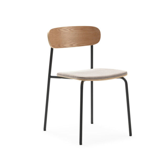 CaliCosy Set van 2 stoelen in stof met zwarte metalen poten l46 cm adriana 3078770 large