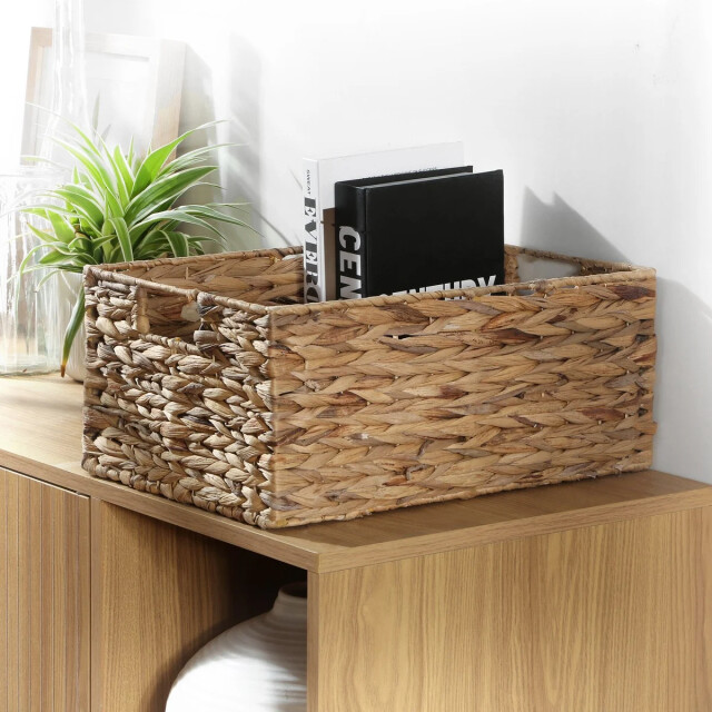 CaliCosy Waterhyacint mand met metalen frame hoogte 17 cm 2928517 large
