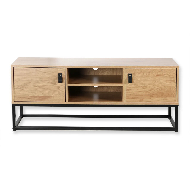 CaliCosy Tv-meubel met 2 deuren en centrale nis, eikenlook l120 cm jill 2929837 large