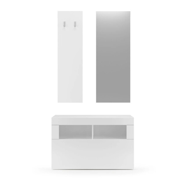 CaliCosy Set 3 stuks met klein meubel, wandkapstok en spiegel basic h165 cm 2930356 large