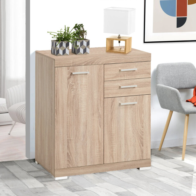 CaliCosy Dressoir met 2 deuren en 2 laden l80cm bristol 2937002 large
