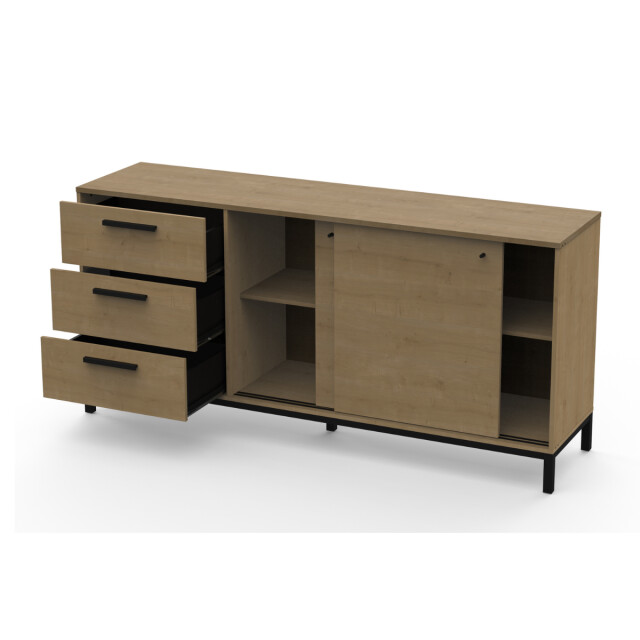 CaliCosy Dressoir 2 schuifdeuren en 3 lades l181 cm craft 3082313 large