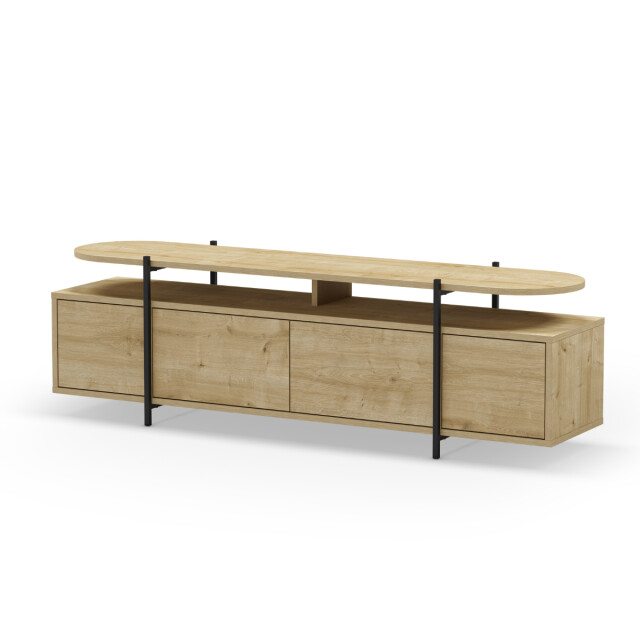 CaliCosy Tv-meubel 4 deuren en metalen poten l160 cm hinoa 2937375 large