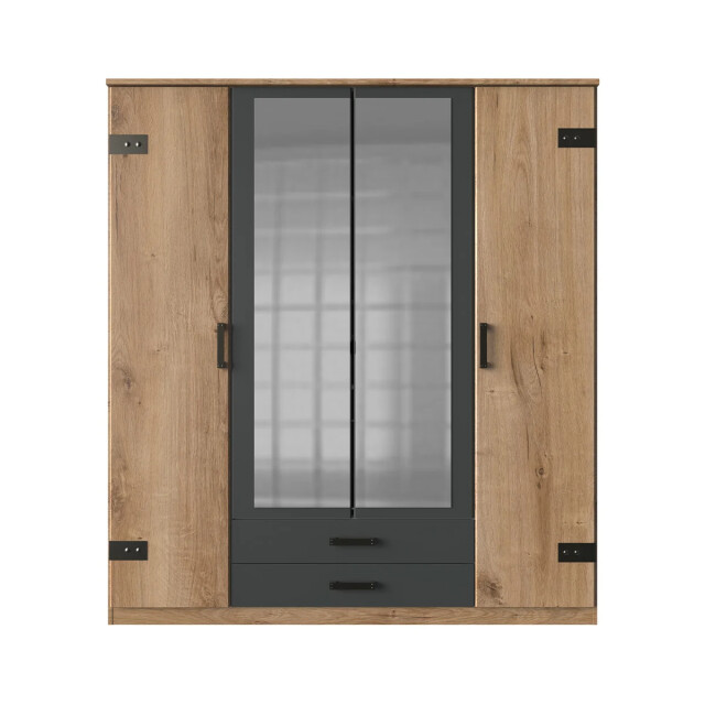 CaliCosy Kast met 4 deuren waarvan 2 spiegels en 2 laden l180 cm 2930630 large