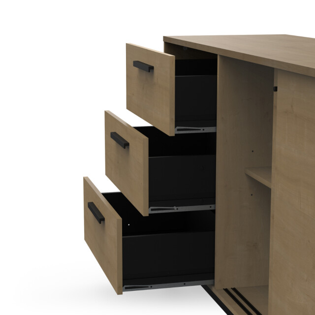 CaliCosy Dressoir 2 schuifdeuren en 3 lades l181 cm craft 3082313 large