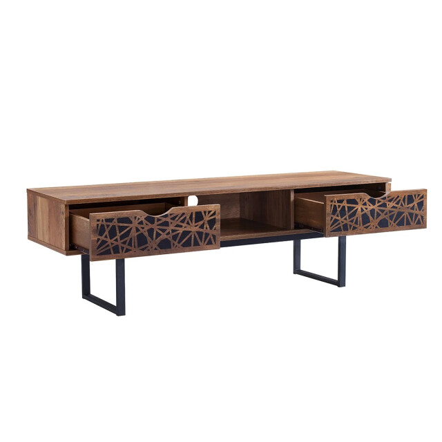 CaliCosy Houten tv-meubel met 2 laden en een nis anaëlle 2929649 large