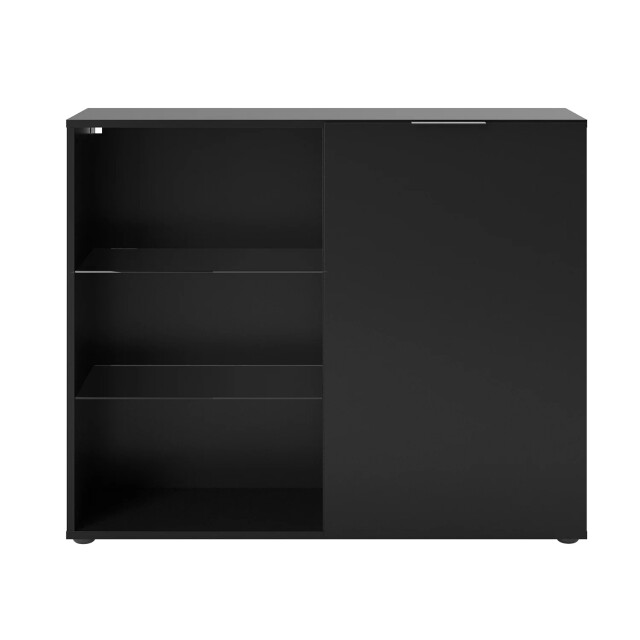 CaliCosy Ladenkast 1 deur 3 planken l99cm donker 2931869 large