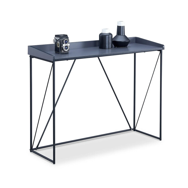CaliCosy Console met zwarte structuur en grijs bovenblad 2929251 large