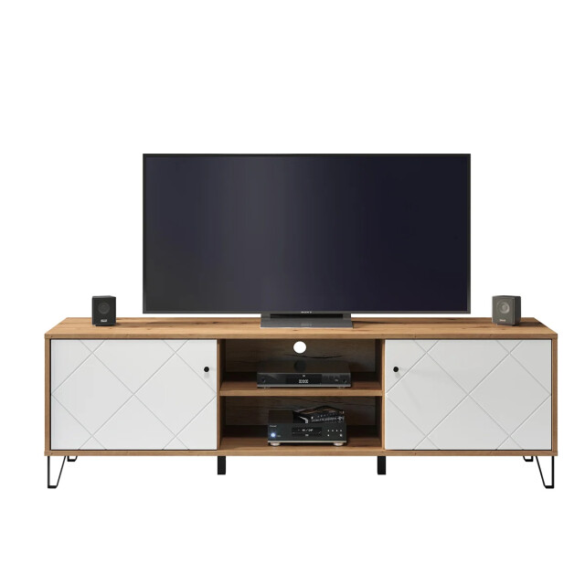 CaliCosy Tv-meubel 2 deuren en 2 vakken mat wit l183 cm touch 2930370 large