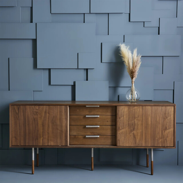 Signature Buffet en massief hout 2 deuren en 4 laden l200 x h81cm alturas 2932031 large