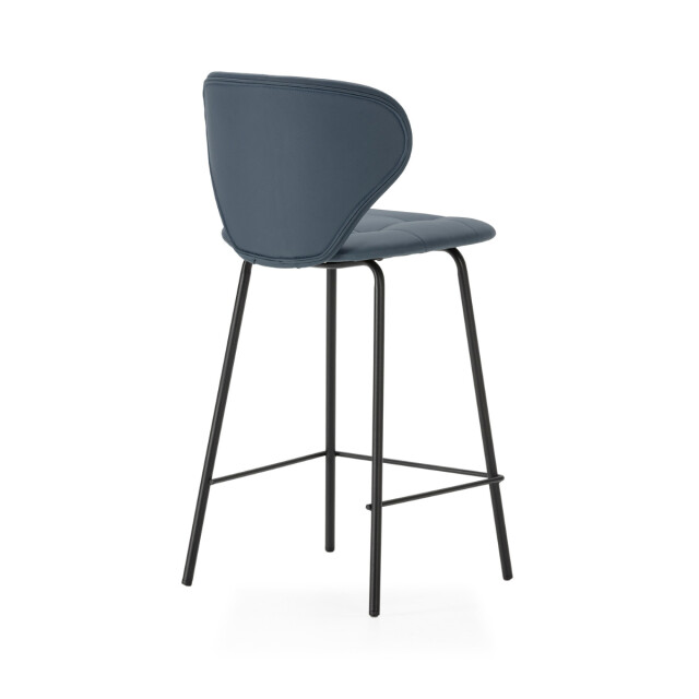 CaliCosy Set van 2 krukken met zwarte metalen poten h67 cm maura 3078782 large
