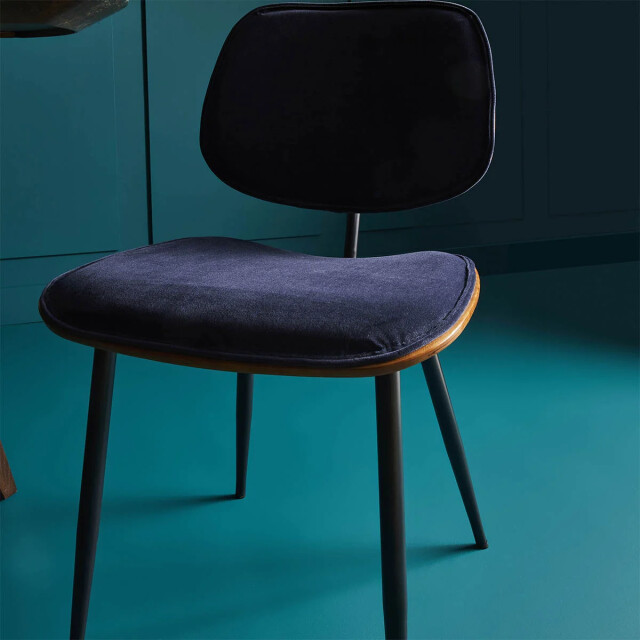 Signature Set van 2 fluwelen stoelen met houten afwerking olympia 2936796 large