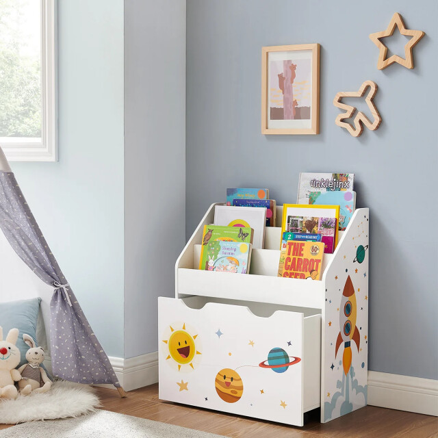 CaliCosy Opbergrek voor kinderen met boekenkast h70 cm 2930329 large