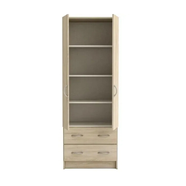 CaliCosy Kast 2 deuren 2 laden, houten decor l60,9 cm dual 2931890 large