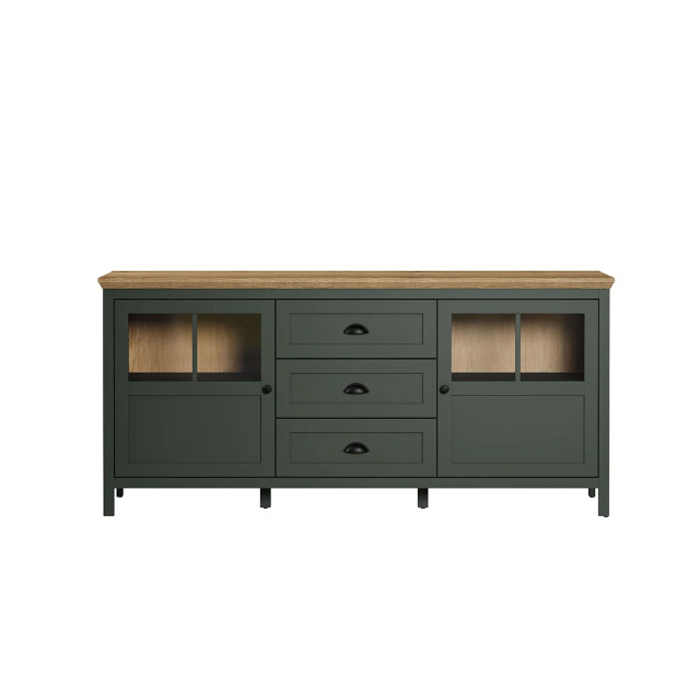 CaliCosy Buffet laag met inbegrepen led-verlichting, 2 deuren en 3 laden l185 cm - 2930752 large