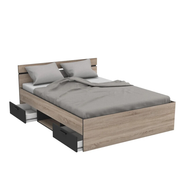CaliCosy Bed met 2 laden 1 nis 140x190 cm michigan 2937117 large