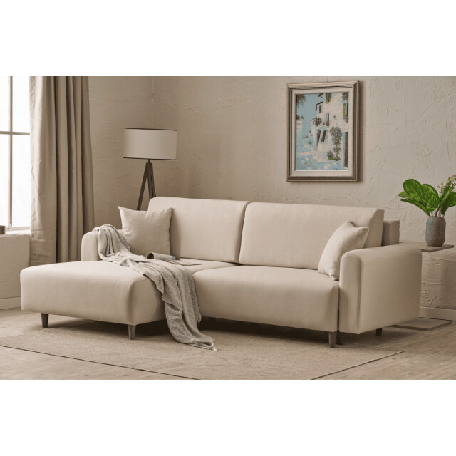 CaliCosy Hoekbank met slaapfunctie en linkse chaise longue in stof l246 cm mane 3079783 large