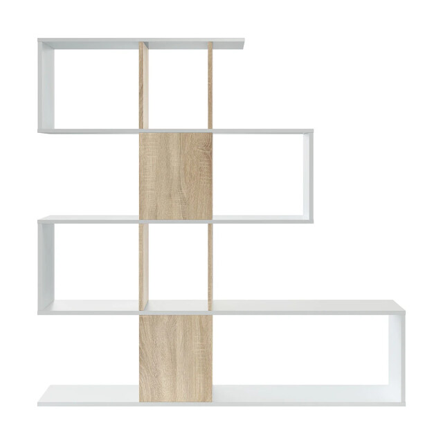 CaliCosy Libreria con 4 livelli e 11 scomparti di archiviazione h145 cm zigzag 2931949 large