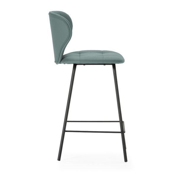 CaliCosy Set van 2 krukken met zwarte metalen poten h67 cm maura 3078783 large