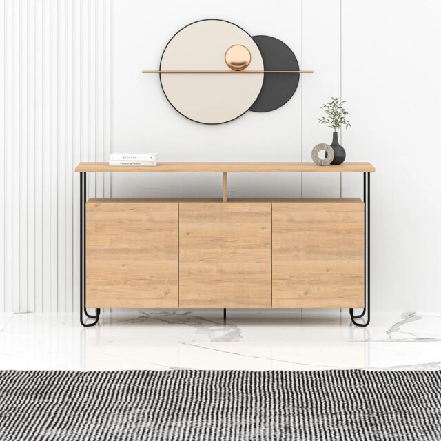 CaliCosy Buffet 3 deuren en metalen poten dilly l130 cm 2930291 large